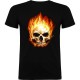 Camiseta de niño Calavera fuego